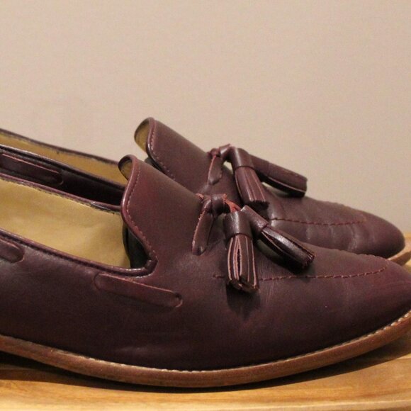 Talbots Burgundy Tassel Loafers - Sz 9.5 - Picture 2 of 6